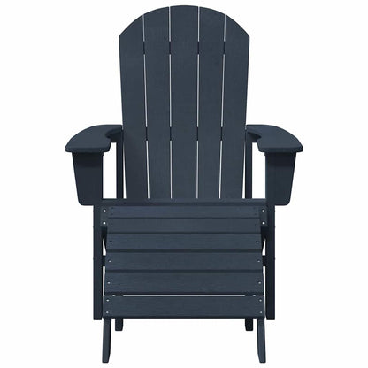 Adirondack-Stuhl Marineblau 74 x 82 x 92 cm Plastik