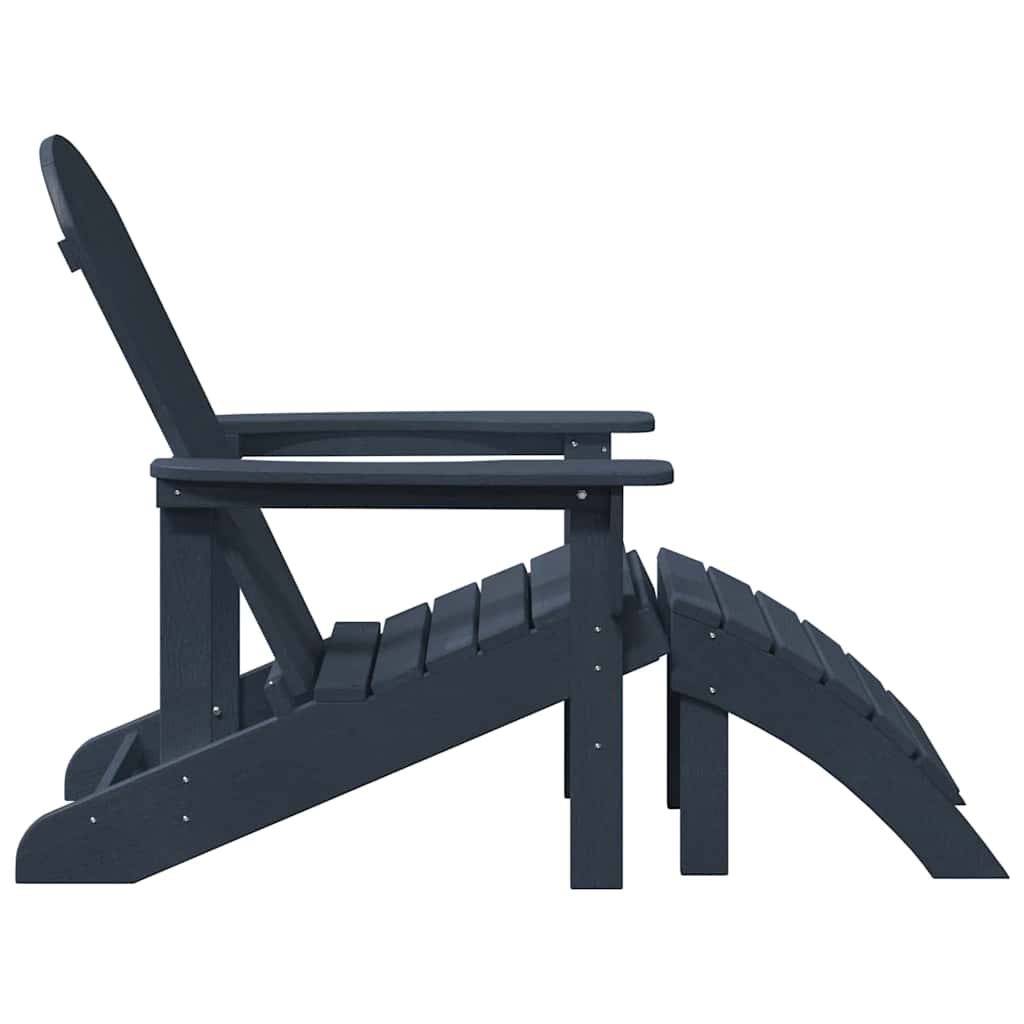 Adirondack-Stuhl Marineblau 74 x 82 x 92 cm Plastik
