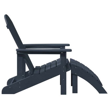 Adirondack-Stuhl Marineblau 74 x 82 x 92 cm Plastik