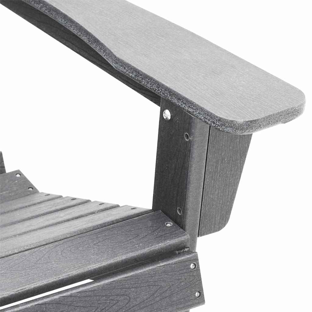 Adirondack-Stuhl Hellgrau 74 x 82 x 92 cm Plastik