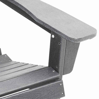 Adirondack-Stuhl Hellgrau 74 x 82 x 92 cm Plastik