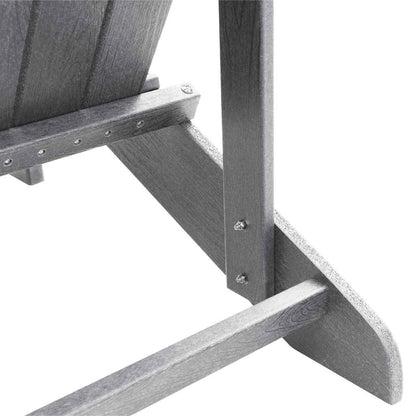 Adirondack-Stuhl Hellgrau 74 x 82 x 92 cm Plastik