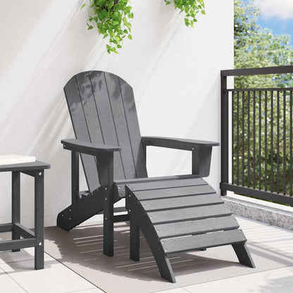 Adirondack-Stuhl Hellgrau 74 x 82 x 92 cm Plastik
