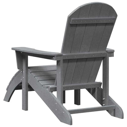 Adirondack-Stuhl Hellgrau 74 x 82 x 92 cm Plastik