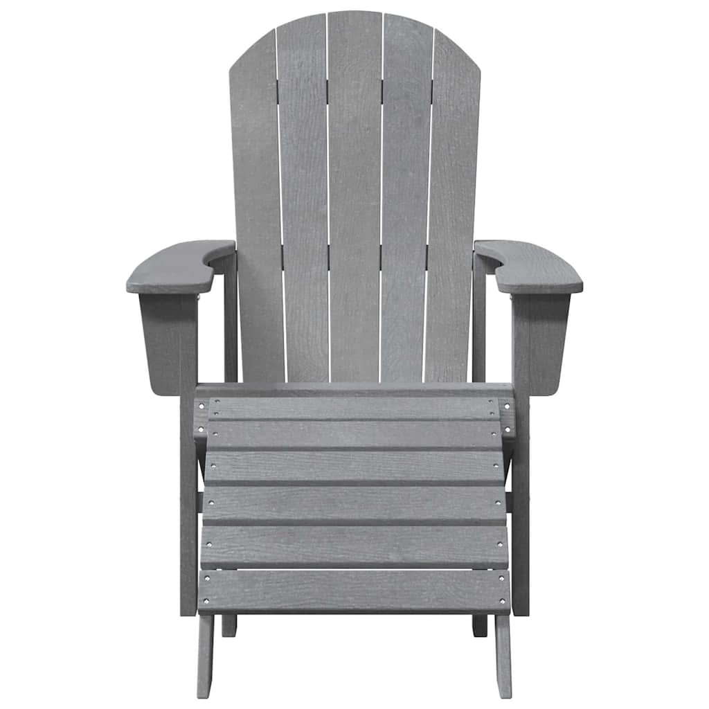 Adirondack-Stuhl Hellgrau 74 x 82 x 92 cm Plastik