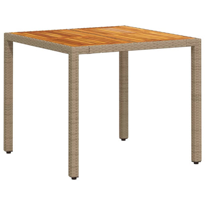 Garten Essgruppe 3 pcs Beige Poly Rattan