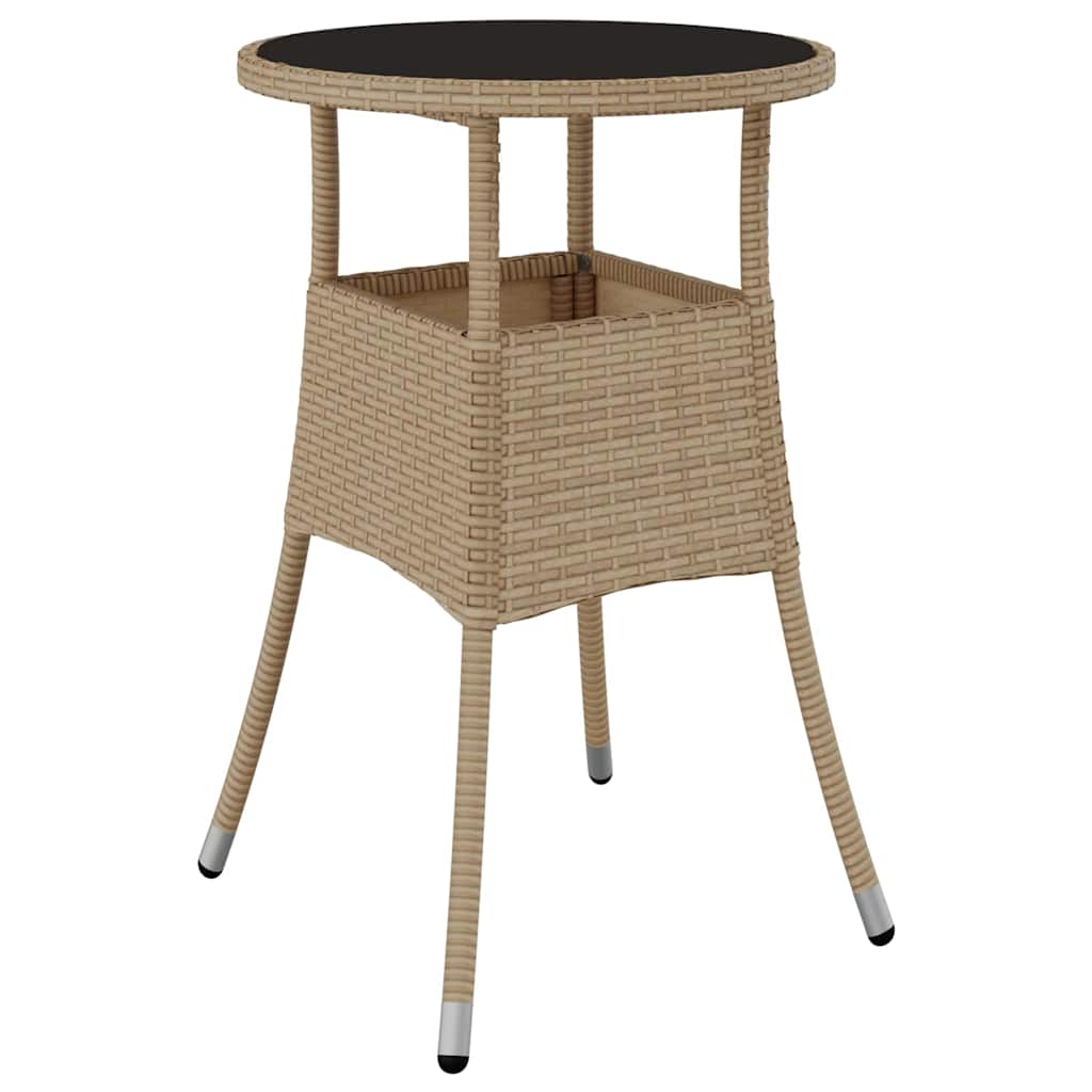 Garten Essgruppe 5 pcs Beige Poly Rattan