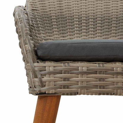 Gartenstuhl 2 pcs Schwarz 55 x 62,5 x 82 cm Poly-Rattan