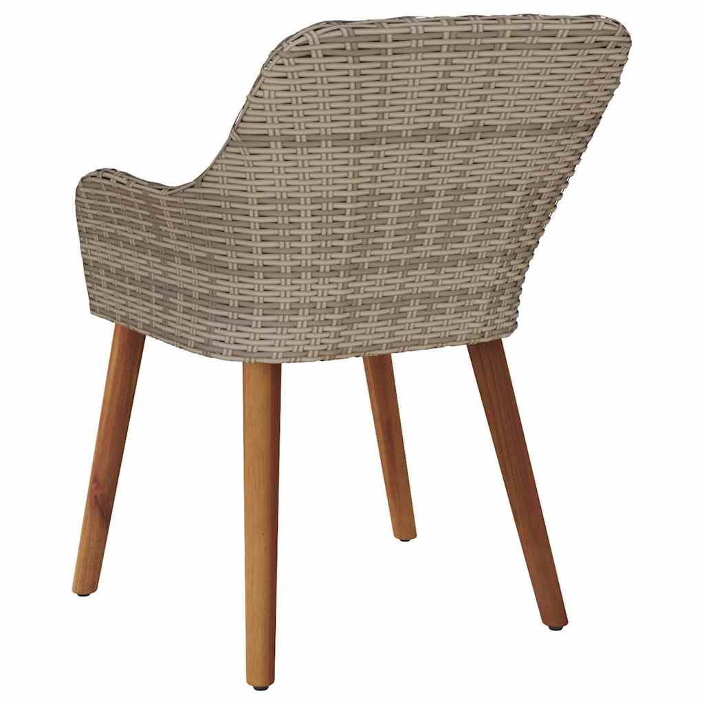 Gartenstuhl 2 pcs Schwarz 55 x 62,5 x 82 cm Poly-Rattan