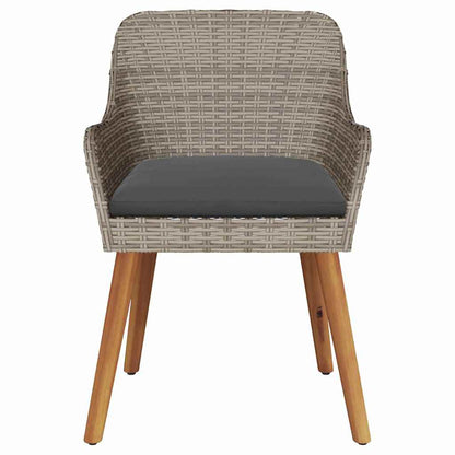 Gartenstuhl 2 pcs Schwarz 55 x 62,5 x 82 cm Poly-Rattan