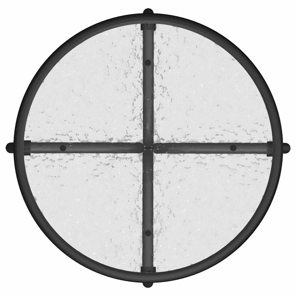 Garten Bistro Set 3 pcs Schwarz Stahl