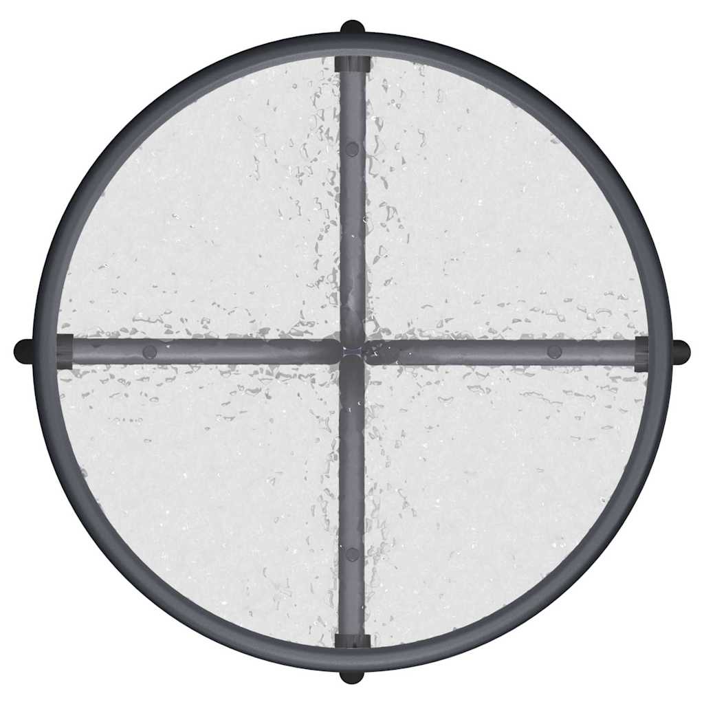 Garten Bistro Set 3 pcs Grau Stahl