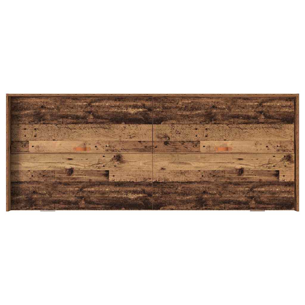 Bettrahmen mit Kopfteil Altholz 90 x 200 cm Holzwerkstoff