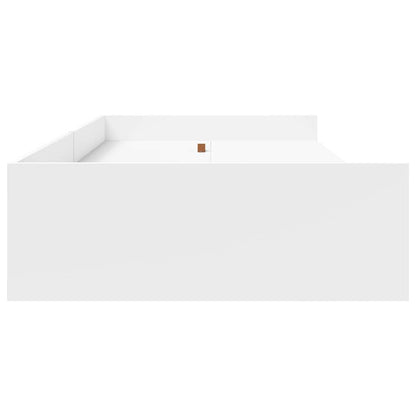 Bettrahmen mit Kopfteil Weiß 70 x 190 cm Holzwerkstoff