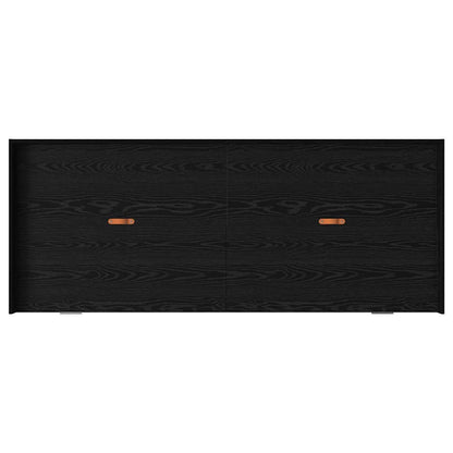 Bettrahmen Schwarz Eichen-Optik 70 x 190 cm Holzwerkstoff