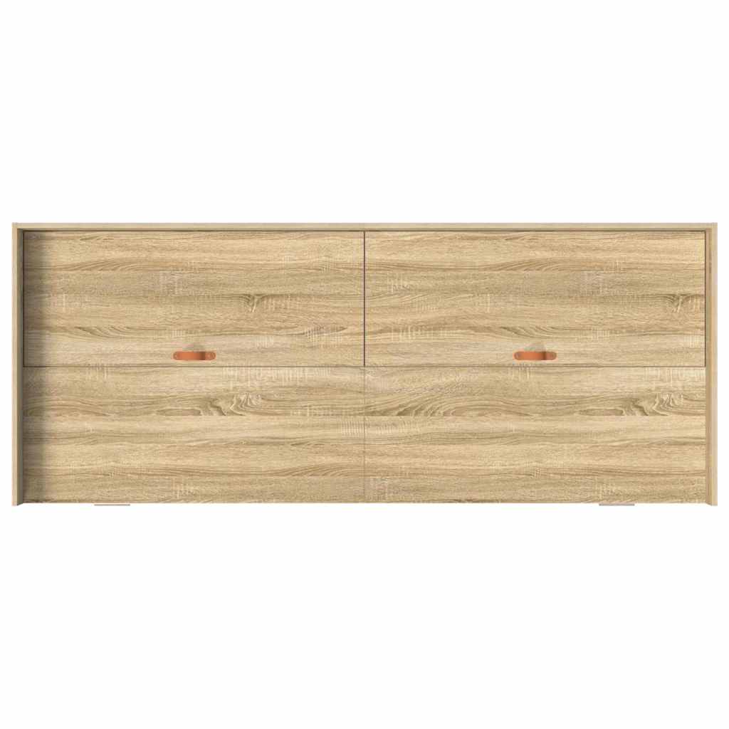 Bettrahmen mit Kopfteil Sonoma-Eiche 70 x 190 cm Holzwerkstoff