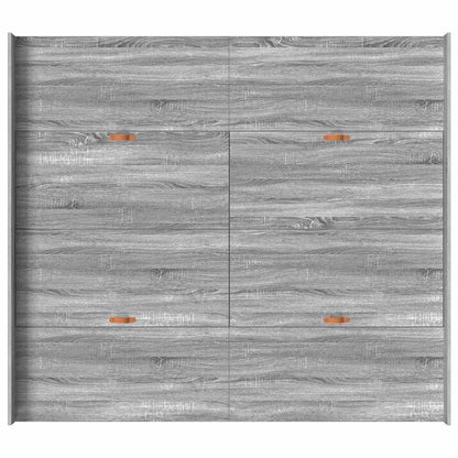 Aufbewahrungsbettgestell Graues Sonoma 200 x 200 cm