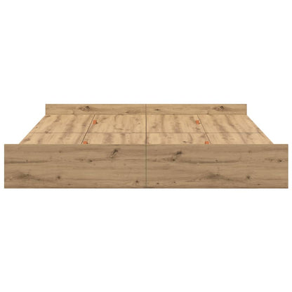Aufbewahrungsbettgestell Artisan-Eiche 200 x 200 cm