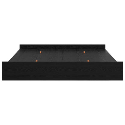 Aufbewahrungsbettgestell Schwarz Eichen-Optik 180 x 200 cm