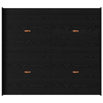 Aufbewahrungsbettgestell Schwarz Eichen-Optik 180 x 200 cm