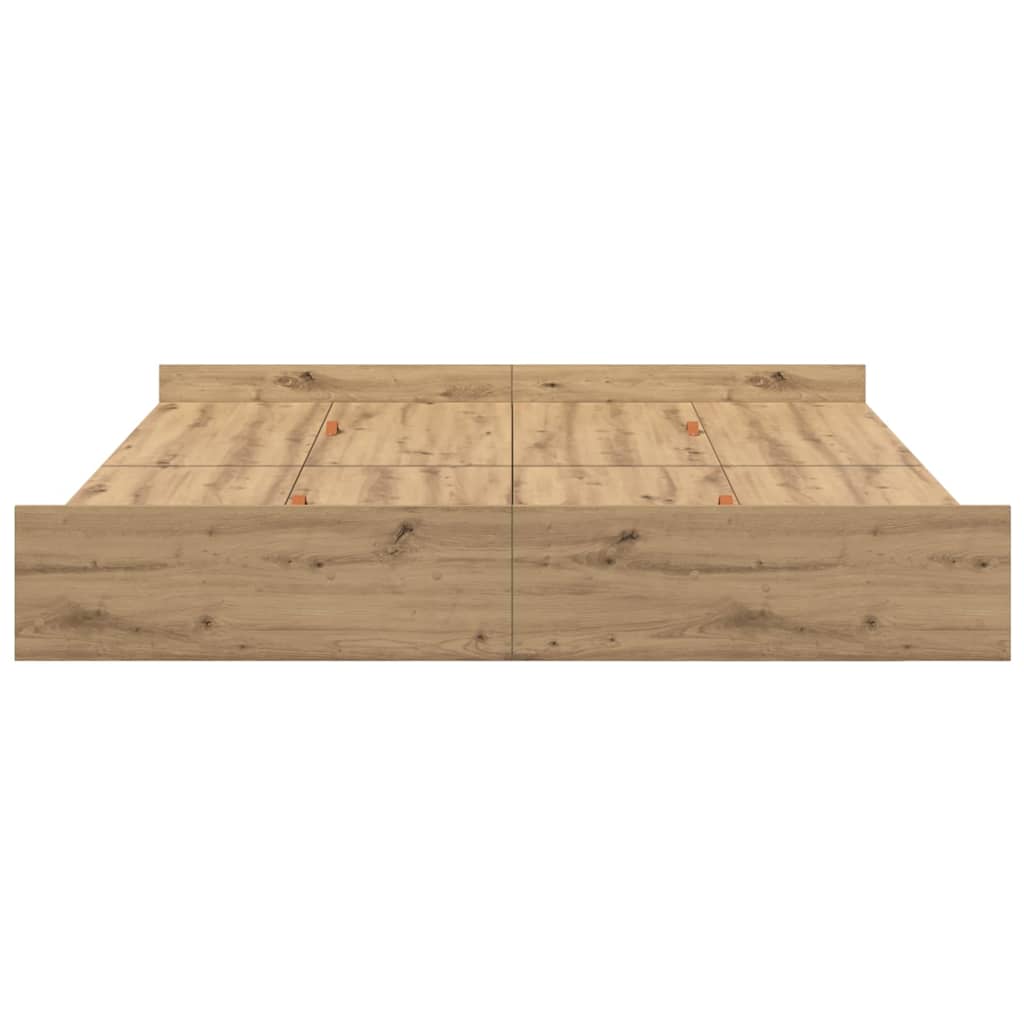 Aufbewahrungsbettgestell Artisan-Eiche 180 x 200 cm