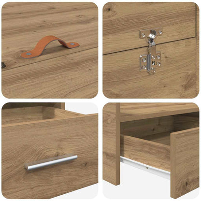 Aufbewahrungsbettgestell Artisan-Eiche 150 x 200 cm