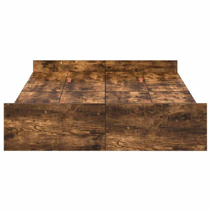 Aufbewahrungsbettgestell Geräucherte Eiche 120 x 200 cm