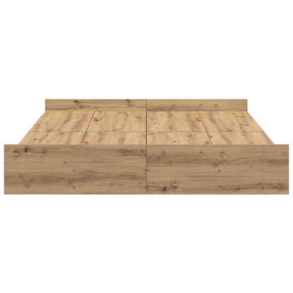 Aufbewahrungsbettgestell Artisan-Eiche 140 x 190 cm