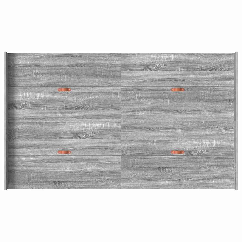 Aufbewahrungsbettgestell Graues Sonoma 120 x 190 cm