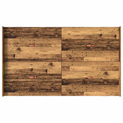 Aufbewahrungsbettgestell Altholz 120 x 190 cm Holzwerkstoff