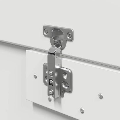 Aufbewahrungsbettgestell Weiß 180 x 200 cm Holzwerkstoff