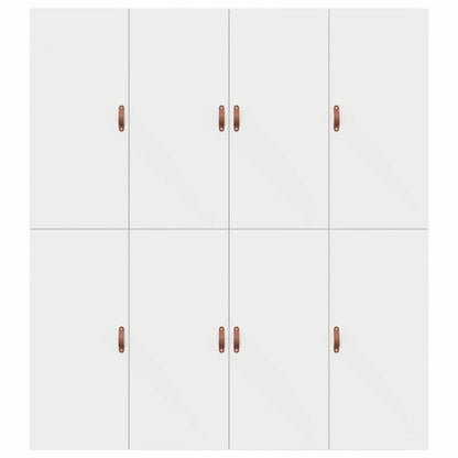 Aufbewahrungsbettgestell Weiß 180 x 200 cm Holzwerkstoff