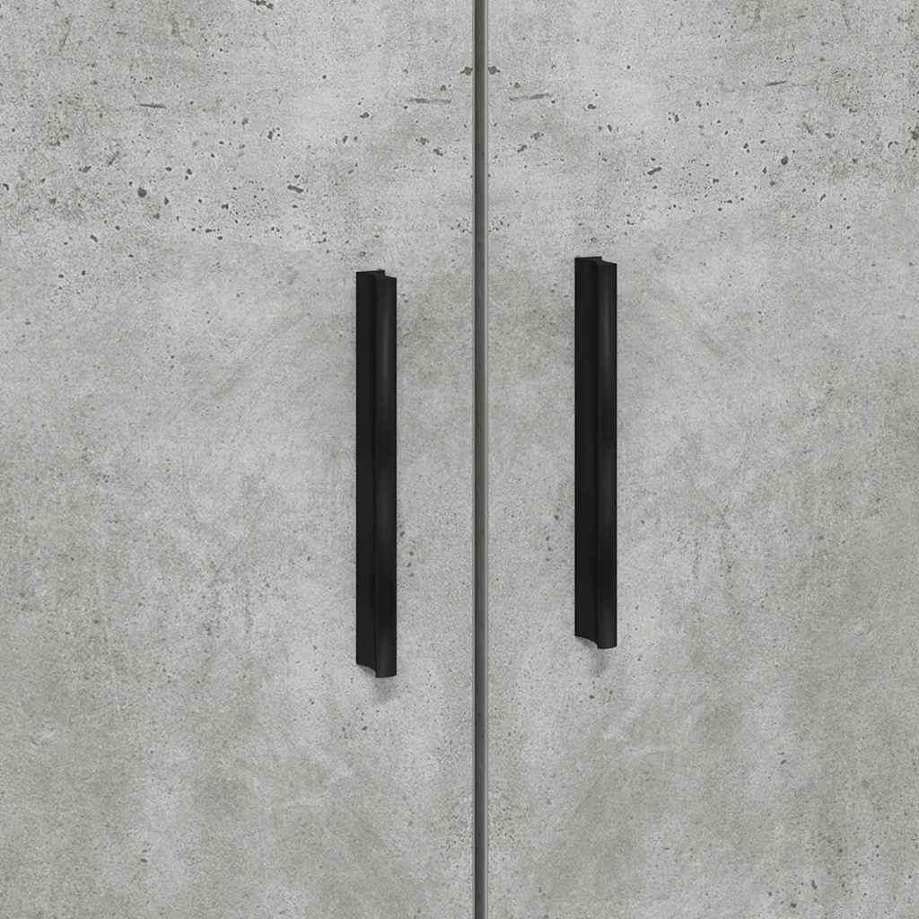 Aufbewahrungsbettgestell Beton Grau 100 cm Holzwerkstoff