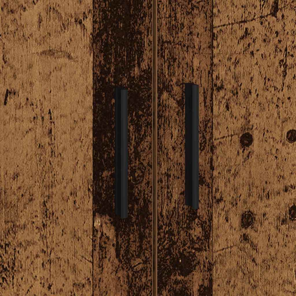 Aufbewahrungsbettgestell Altholz 100 cm Holzwerkstoff