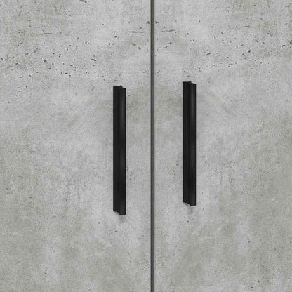 Aufbewahrungsbettgestell Beton Grau 75 cm Holzwerkstoff