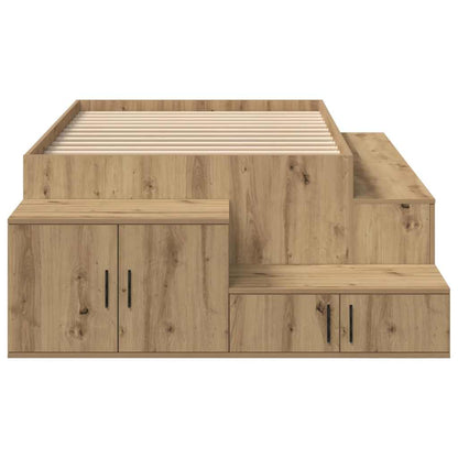Aufbewahrungsbettgestell Artisan-Eiche 75 cm Holzwerkstoff