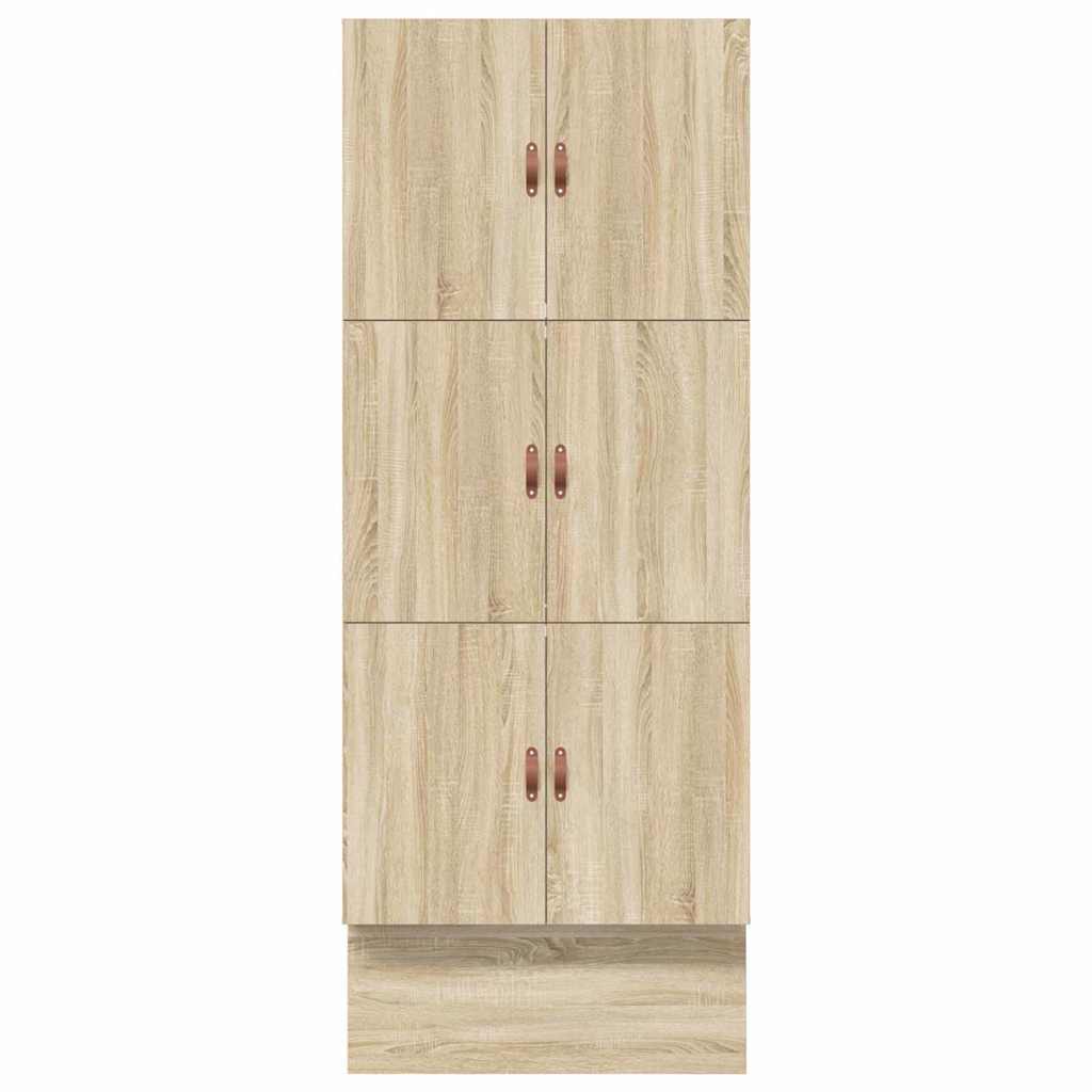 Aufbewahrungsbettgestell Sonoma-Eiche 80 cm Holzwerkstoff