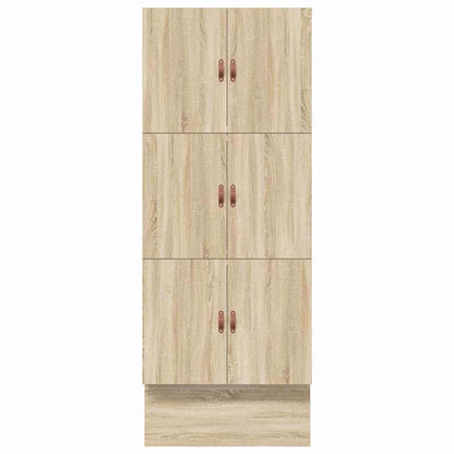 Aufbewahrungsbettgestell Sonoma-Eiche 80 cm Holzwerkstoff