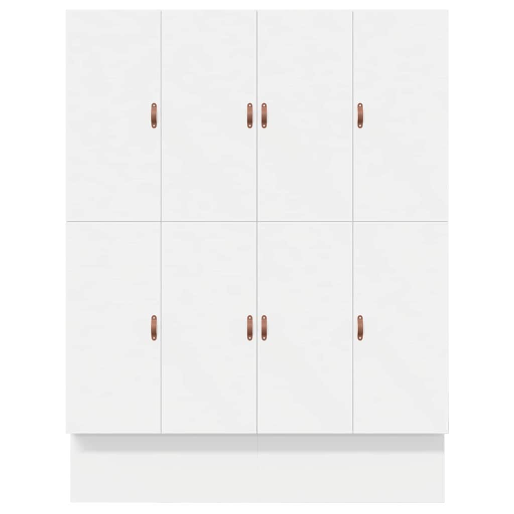 Aufbewahrungsbettgestell mit Speicher Weiß 200 cm Holzwerkstoff