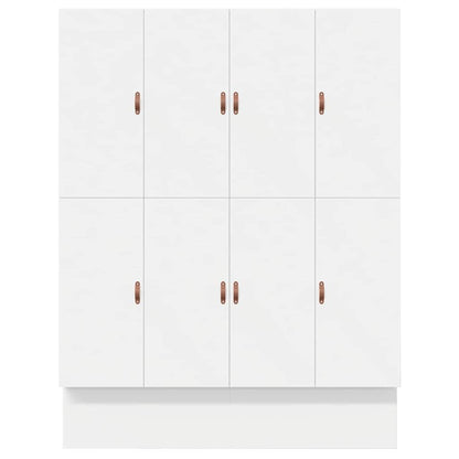 Aufbewahrungsbettgestell mit Speicher Weiß 200 cm Holzwerkstoff