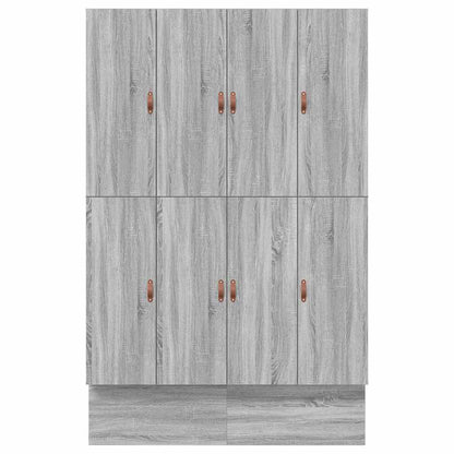 Aufbewahrungsbettgestell Graues Sonoma 160 cm Holzwerkstoff