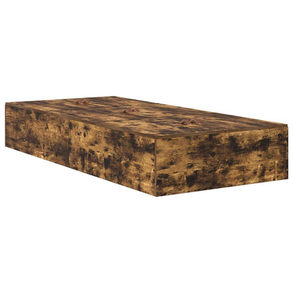 Aufbewahrungsbettgestell Geräucherte Eiche 75 cm Holzwerkstoff