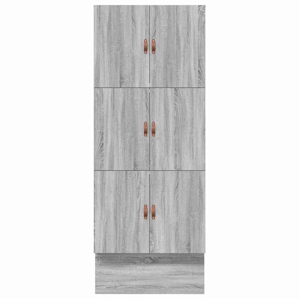 Aufbewahrungsbettgestell Graues Sonoma 75 cm Holzwerkstoff