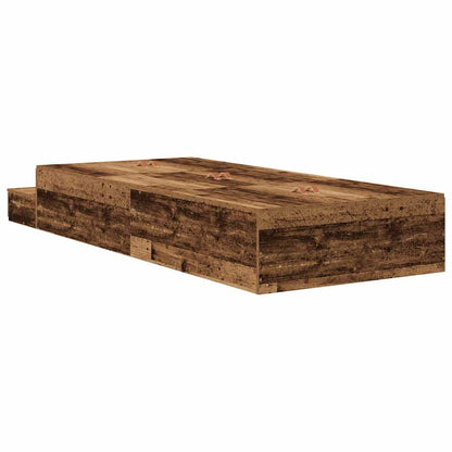Aufbewahrungsbettgestell Altholz 75 cm Holzwerkstoff