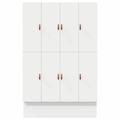 Aufbewahrungsbettgestell mit Speicher Weiß 140 cm Holzwerkstoff