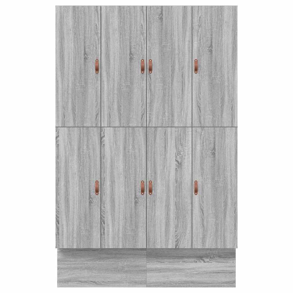 Aufbewahrungsbettgestell Graues Sonoma 140 cm Holzwerkstoff