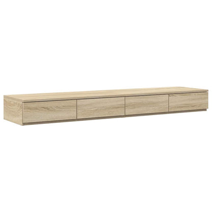 Aufbewahrungsbettgestell Sonoma-Eiche 135 cm Holzwerkstoff