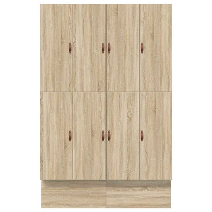 Aufbewahrungsbettgestell Sonoma-Eiche 135 cm Holzwerkstoff