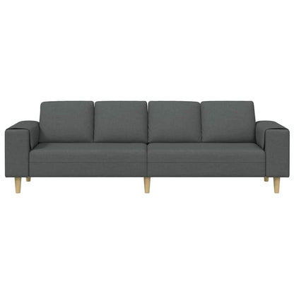 Sofa Set Dunkelgrau Stoff