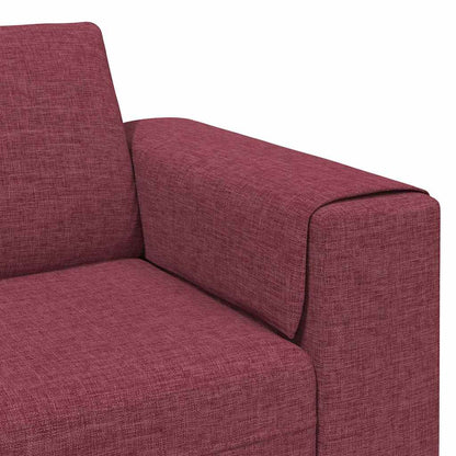 Sofa Set Weinrot Stoff